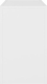 vidaXL Τραπεζάκια Ζιγκόν 3 τεμ. Λευκά από Επεξ. Ξύλο