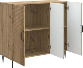 vidaXL Πλαϊνό γραφείο Artisan Δρυς 89 x 34,5 x 80 εκ