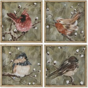 Πίνακας Home ESPRIT Κρυστάλλινο Ξύλο MDF 50 x 2 x 50 cm