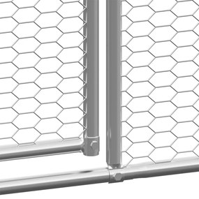 vidaXL Κοτέτσι - Κλουβί Εξωτ. Χώρου 3x12x2 μ. από Γαλβανισμένο Χάλυβα