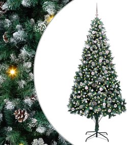 vidaXL Τεχνητό Χριστουγεννιάτικο Δέντρο με 300 LED Πράσινο 240 cm
