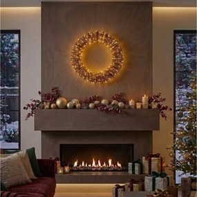 ΕΠΟΧΙΑΚΆ ΦΩΤΕΙΝΆ ΣΤΟΙΧΕΊΑ WREATH 50CM 500 EXTRA WW LED