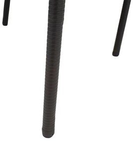 Καρέκλα - Πολυθρόνα Laura μέταλλο-pe rattan καφέ 58x58x90 εκ.