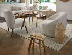 ΣΚΑΜΠΌ &amp; ΠΟΥΦ WOODY NAT SIDE STOOL ATMOSPHERA 140101