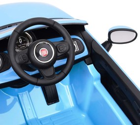 vidaXL Παιδικό Αυτοκίνητο Ηλεκτρικό Fiat 500 Μπλε