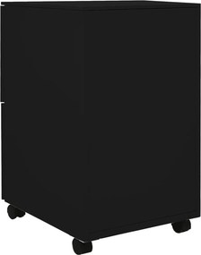 vidaXL Αρχειοθήκη Φορητή Μαύρη 39 x 45 x 67 εκ. Ατσάλινη
