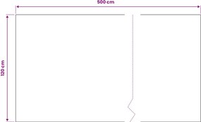 vidaXL Μάτ δαπέδου Μαύρο 1,2 x 5 μ Λάστιχο