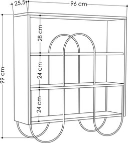 Μπουφές Λευκό NORFOLK 96x25,5x99