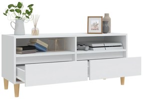 vidaXL Έπιπλο Τηλεόρασης Λευκό 100x34,5x44,5 εκ. Επεξεργασμένο Ξύλο