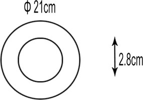 LED Πάνελ Στρογγυλό Εξωτερικό Φ21cm 3000/4000/6000K/CCT 18W Λευκό