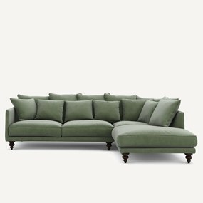 Γωνιακός καναπές από βελούδο, Lazare