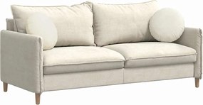 vidaXL Μαξιλάρια καθισμάτων 2 pcs Κρεμ Ø 40 x 13 εκ. Βελούδο