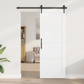 vidaXL Εσωτερική Πόρτα "ORKDAL" Λευκή 78x211x4 εκ Σταθερή Ξύλινη Πόρτα Πεύκου