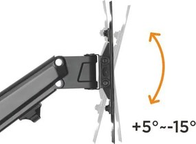 BRATECK επιτοίχια βάση τηλεόρασης LDA33-222, 23-43", έως 23kg, full motion