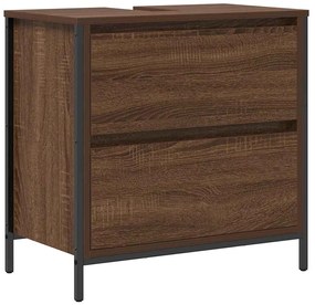 vidaXL Σετ Επίπλων Μπάνιου με ράφι 5 pcs Καφέ 76.5 x 35 x 95 εκ