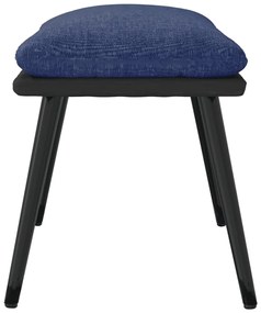 vidaXL Υποπόδιο Μπλε 45x29,5x35 εκ. Ύφασμα & Συνθετικό Δέρμα