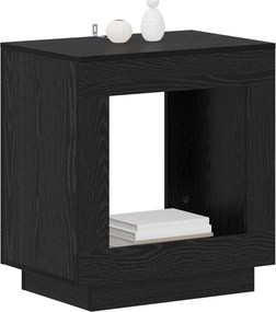 vidaXL Τραπεζάκι Πλευράς Μαύρη Δρυς 60 x 40 x 65 εκ.