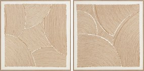 Καμβάς Home ESPRIT βαμβάκι Σχοινί πολυστερίνη Καμβάς 100 x 3,8 x 100 cm