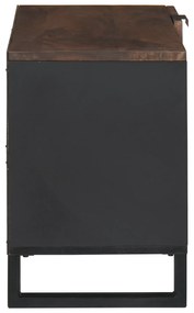 vidaXL Ντουλάπι Τηλεόρασης 80x31.5x46 cm Μασίφ Ξύλο Μανγκό&Μηχανικώς Κατασκευασμένο Ξύλο