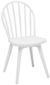 Καρεκλα Mirella Oval White 47Χ54Χ91εκ. (Σετ 4 ΤΕΜ)