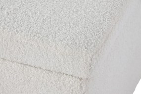 Σκαμπό Home ESPRIT Λευκό πολυεστέρας Ξύλο MDF 60 x 60 x 36 cm