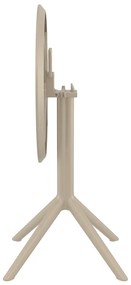 SKY TAUPE Φ60X74εκ. ΤΡΑΠΕΖΙ ΠΤΥΣ/ΝΟ ΠΟΛ/ΝΙΟΥ