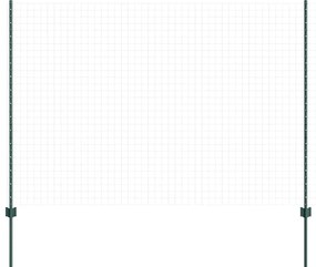 vidaXL Στύλος Περιφράξεων 22 pcs Πράσινο 200 cm Ατσάλι