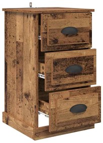 vidaXL Κομοδίνο Παλιό Ξύλο 39 x 39 x 67,5 εκ. Επεξεργασμένο ξύλο