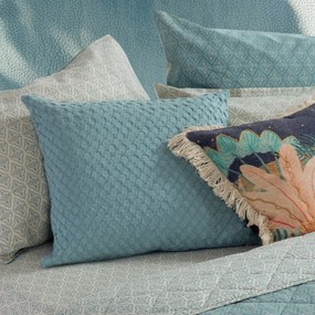 Διακοσμητική Μαξιλαροθήκη (50x50) Nef-Nef Homeware Blue Elmer