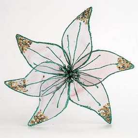 Χριστουγεννιάτικο Λουλούδι 600-44767 30cm Green