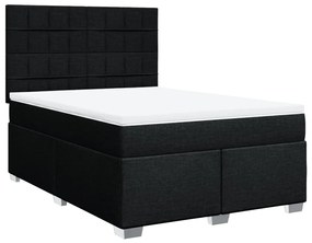 ΚΡΕΒΑΤΙ BOXSPRING ΜΕ ΣΤΡΩΜΑ ΜΑΥΡΟ 160X200 ΕΚ. ΥΦΑΣΜΑΤΙΝΟ 3290541