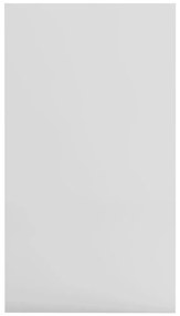Ραφιέρα / Βιβλιοθήκη Γυαλιστερό Λευκό 50x25x80 εκ. Μοριοσανίδα - Λευκό