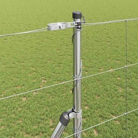 vidaXL Περίφραξη αγρού Ασημί 50 x 1.5 m Γαλβανισμένος χάλυβας
