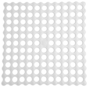 Πατάκι Αντιολισθητικό Golf 00286.001 White 54Χ54 54x54cm PVC