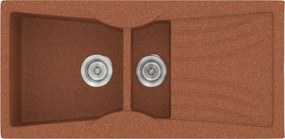 Sanitec Classic 329 (104×51) - Γρανιτένιος νεροχύτης - Granite TERRACOTTA