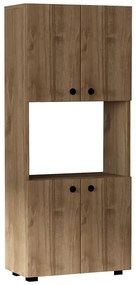 Στήλη Guzel pakoworld σε καρυδί απόχρωση 60x31.4x140εκ