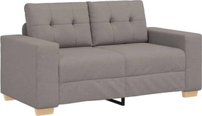 vidaXL Καναπές Διθέσιος Ύφασμα Μπεζ 160 x 77 x 82 εκ.