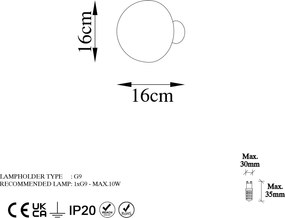 Wall Lamp Fungal - 13361 Gold