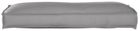 vidaXL Μαξιλάρι Παλετών για Πλάτη Γκρι 120 x 40 x 12 cm, Ύφασμα Oxford