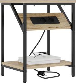 vidaXL Κομοδίνο Δρύς Sonoma 38 x 30 x 48 εκ. Επεξεργασμένο ξύλο