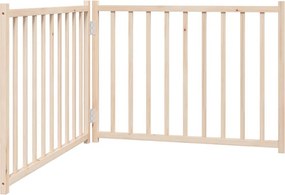 vidaXL Πύλη σκύλου πτυσσόμενη 2 πάνελ 160 cm από μασίφ ξύλο ελάτης