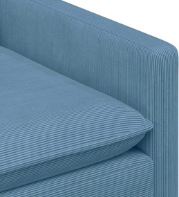 vidaXL Σετ Καναπέ 2 pcs Μπλε Ύφασμα
