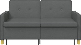 vidaXL Καναπές Κρεβάτι Σκούρο Γκρι Ύφασμα