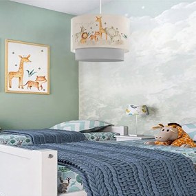 Φωτιστικό οροφής Peppa Megapap υφασμάτινο με χαριτωμένα ζωάκια 30x20x70εκ.