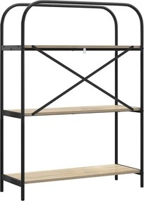 vidaXL Ράφι Βιβλίων Δρύς Sonoma 80 x 30 x 109 εκ Επεξεργασμένο ξύλο