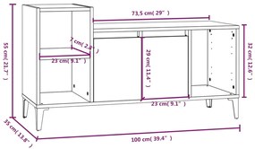 ΈΠΙΠΛΟ ΤΗΛΕΟΡΑΣΗΣ ΜΑΥΡΟ 100X35X55 ΕΚ. ΕΠΕΞ. ΕΠΕΞΕΡΓΑΣΜΕΝΟ ΞΥΛΟ 821181