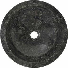 vidaXL Νιπτήρας Μαύρος 40 x 12 εκ. Μαρμάρινος