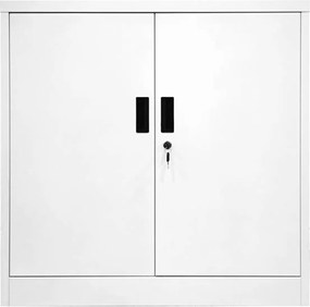 ΝΤΟΥΛΑΠΙ Δίφυλλο - 2 Ράφια Εσωτερικά - Μέταλλο Βαφή Άσπρο   1τμχ