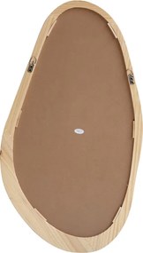 Καθρέπτης οβάλ Baloa pakoworld mdf σε φυσική απόχρωση 44x4x80εκ