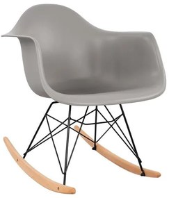 Πολυθρόνα Κουνιστή Grey Mirto HM0035.20 Polypropylene